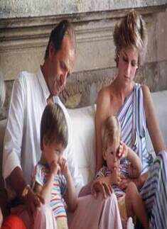 Juan Carlos, Diana, Harry and William