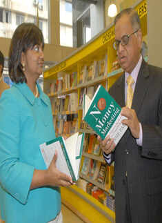 N Murthy launches a book