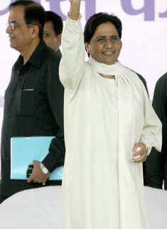 Mayawati at an Eco Park 