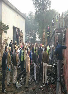 BSF plane crashes in Delhi