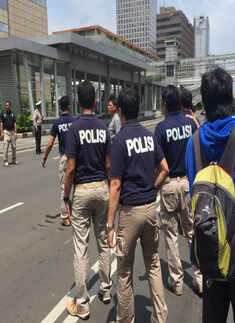 Blasts, gunfight rock Jakarta