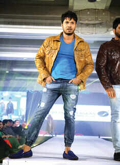 Leather fashion show