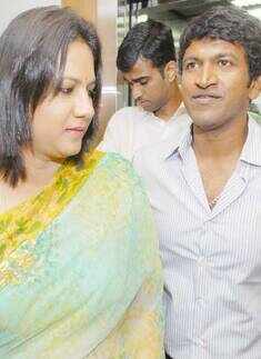 Puneet Rajkumar with wife