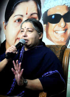 J Jayalalitha at a press meet