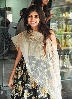 Socialites at a brunch party