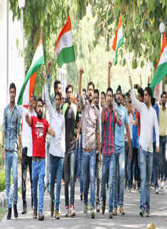 NIT Srinagar outstation students take out march