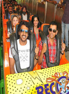 Fun ride in rollercoaster