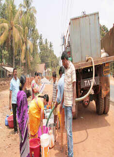 Drought affected places in India