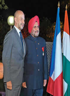 Former Army Chief honoured by French govt