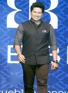Sachin walks the ramp