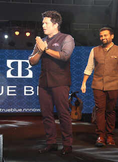 Sachin walks the ramp