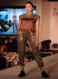 Fashion show in the city