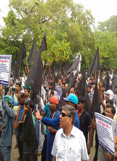 ITTA protest at Rajghat
