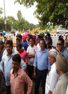 ITTA protest at Rajghat