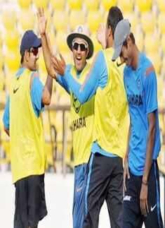 Virender Sehwag, Gautam Gambhir and Yusuf Pathan