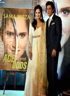 SRK launches Sania Mirza's autobiography