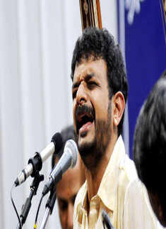 T.M Krishna performs 
