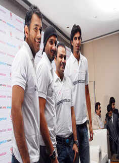 Cricketers @ Website launch