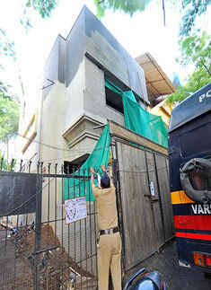 Forest officials survey Kapil's office premises