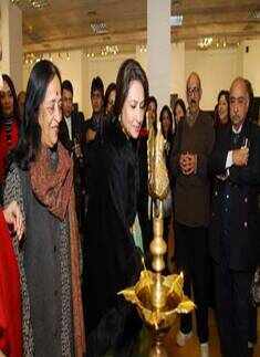 Shweta's art exhibition