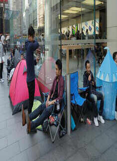 Camping out for an iPhone