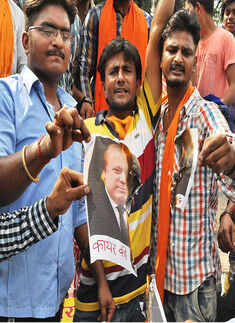 Activists protest against Pakistan