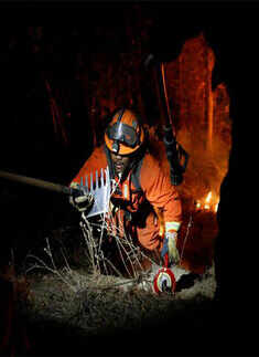 Wildfire burns in Santa Cruz mountains
