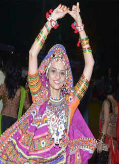 Devotees celebrate Navratri Festival