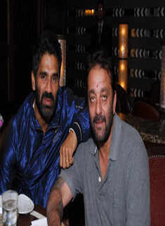 Sanjay with Suniel Shetty