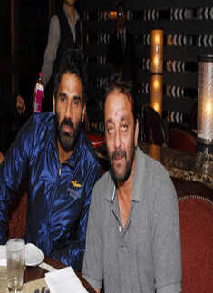 Sanjay with Suniel Shetty