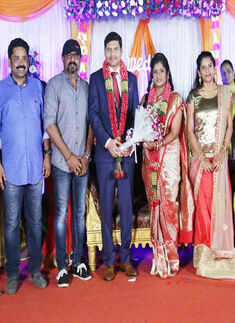 Celebs @ Anitha & Balaji's wedding