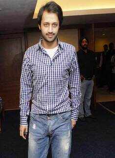 Atif at a press meet