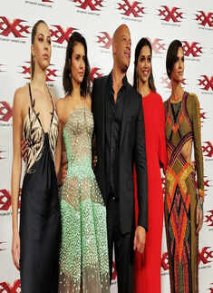 Deepika welcomes co-star Vin Diesel with band-baaja