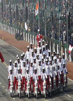 Full dress rehearsal of Republic Day parade