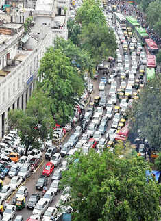 Connaught Place shuts down over new traffic plan