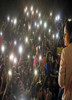 Urvashi Rautela visits her alma mater!