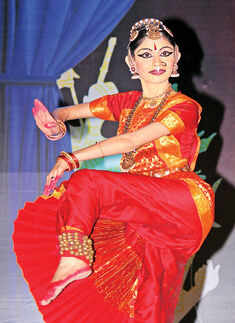 Classical dance performance in the city