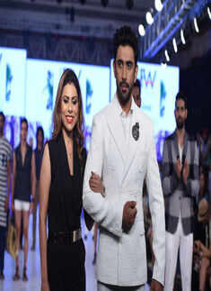 Amrose D'souza with actor Amit Sadh