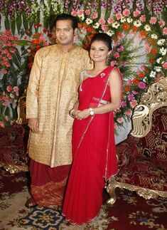 Rahul, Dimpy's reception