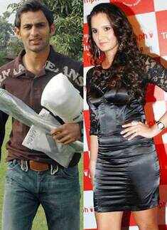 Shoaib and Sania Mirza in love