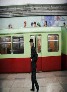 Riding the subway in North Korea