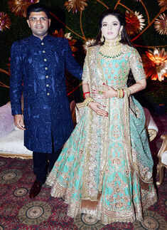 Dushyant Chautala and Meghna Ahlawat&rsquo;s wedding reception