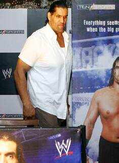 'Khali' at a press meet