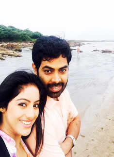 Deepika poses with husband