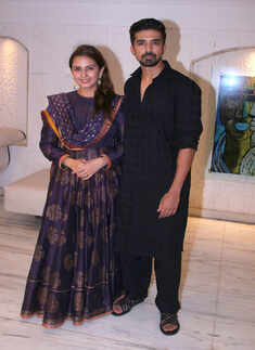 Huma Qureshi and Saqib Saleem celebrates eid