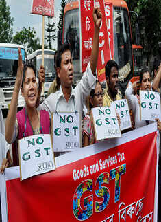 Traders protest against GST