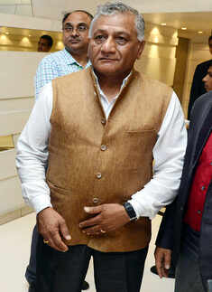 Union Minister of State for External Affairs General (retired) VK Singh