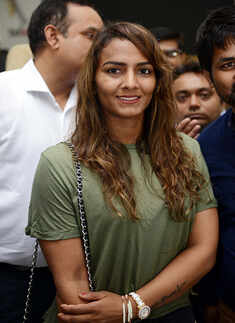 Geeta Phogat during the theme song launch