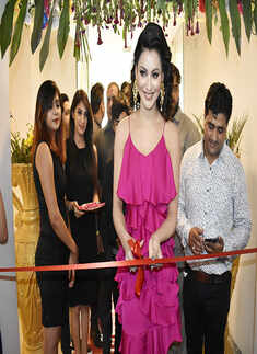 Urvashi Rautela inaugurates a Gym in Gurugram