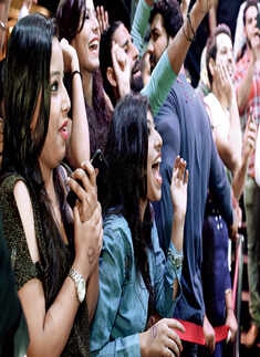 Crowd during the celebrations